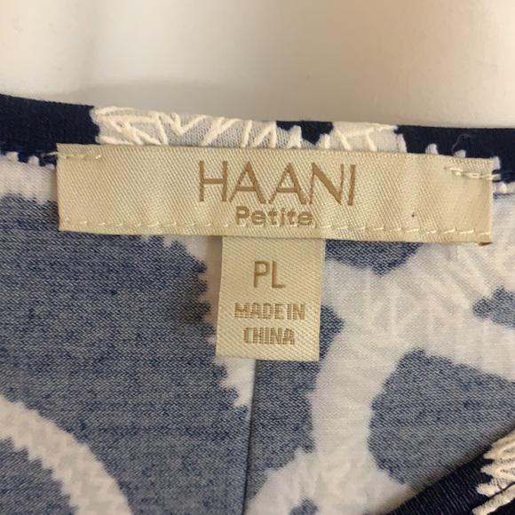 Blue & white Haani dress Petite - Picture 2 of 3